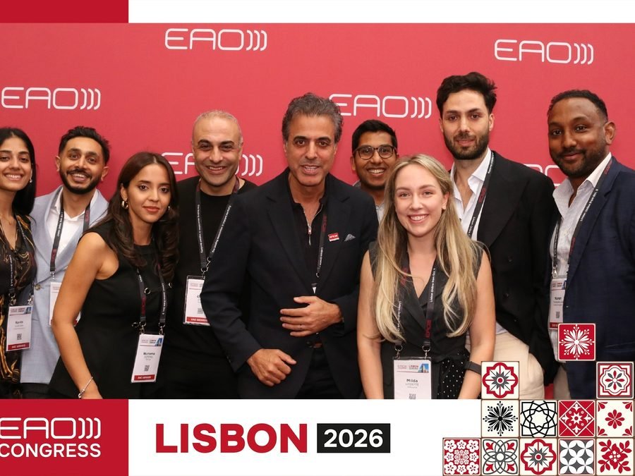 Milda Vitosytė with colleagues at the EAO Congress in Lisbon
